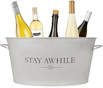 Stay Awhile Metal Drink Tub by Twine