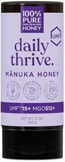 Manuka Honey 100% Pure New Zealand UMF 15+ (MGO 512+) Squeezy Honey Raw & Unpasteurised Certified Award Winning Silky Smooth Taste & Texture 340g