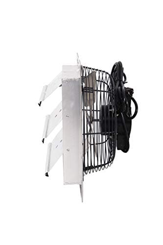 Fanpac S123 Wall-Mounted 3 Speed Shutter Exhaust Fan, 12", Gray