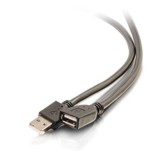 C2G 39935 USB Active Extension Cable - USB 2.0 A Male to A Female Cable, Plenum CMP-Rated (50 Feet, 15.24 Meters), White