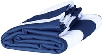 Dock & Bay Beach Towel - Quick Dry, Sand Free - Compact, Lightweight - 100% Recycled - Includes Bag - Cabana - Navy - Large (160x90cm, 63x35)