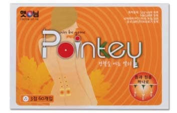 moxa patch for pain part or acupoint Pointkey 120pcs by Korean mugwort and mineral powder