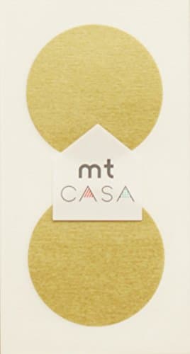 MT CASA 35 mm Seal Circle Sticker - Gold (Pack of 30)