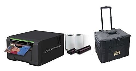 Sinfonia CS2 Photo Printer for Photo Booths BUNDLE with Rolling Carrying Case and box of media (600 prints)