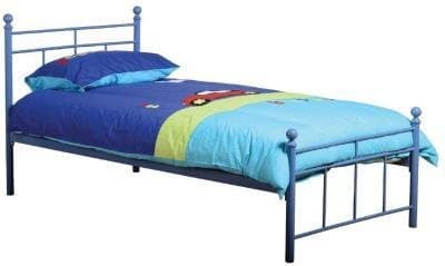 Callum 3' Single Boys Bed Frame-Blue