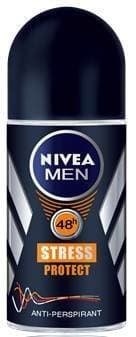 Nevia Men Stress Protect Anti-bacteria Deodorant Roll on for Men 50 Ml, 1.69 Fl.oz