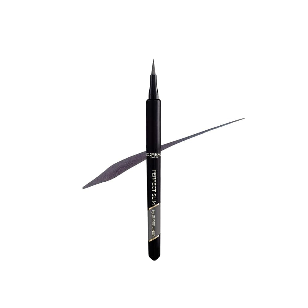 L'Oreal Paris Perfect Slim Liquid Eyeliner, Superliner, Smudge-Proof, Water-Resistant, Intense Matte Colour, Grey