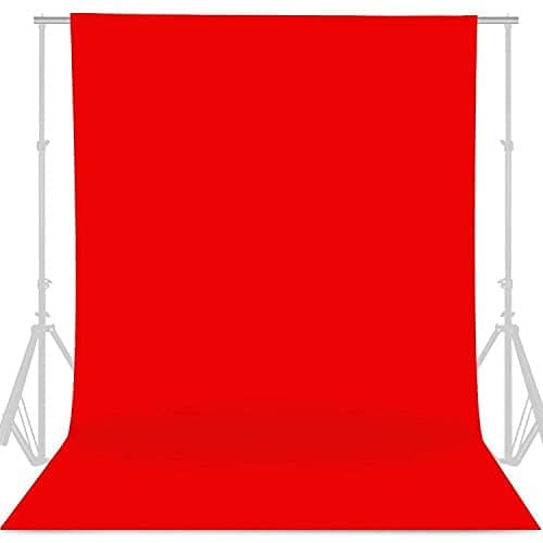 eWINNER Collapsible Backdrop Photo Booth Background polyester cotton Backdrop for YouTube Video Recording Photography Video Television Screen Birthday Wedding Party (10x20ft, Red)