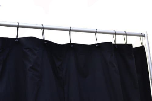Backdrop or Stage Curtain Black ~ 10'H x 15''W 12 oz. Commando Standard FR