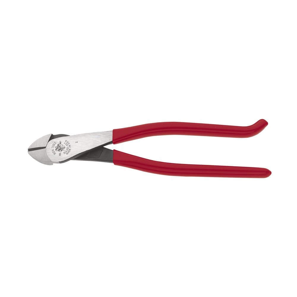 Diagonal Cutters, Ironworker Pliers, 9-Inch High Leverage Rebar Cutter and Rebar Bender KLEIN TOOLS D248-9ST, Red