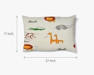 - Kids Animal Single Bedsheet Cartoon Bedcover 240 TC Microfiber Kid Bedspread for Single Size Bed (Size 90 X 60 Inches) 1 Bedsheet with 1 Pillow Cover for Kids Room (Color-Cream)
