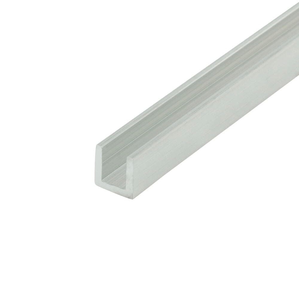 Outwater Mill Finish 1/4'' Inside Dimension Aluminum U-Channel 48'' Length (Pack of 3) Alu257-M C-Channel