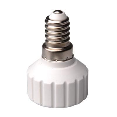 Luminosa E14 to GU10 Lamp Holder Adapter Converter (Pack of 2) / ES Small Screw to GU10 Socket/LED Light Lamp Adaptor Convertor/CE Certified/Energy Class A+ [Energy Class A+]