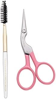Amazon Exclusive Rose Tea Brow Shaping Scissors & Brush