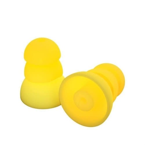 PlugfonesPRPSY10 Prp Sy10 Comfortiered Silicone Replacement Earplugs 10/Pkg 5 Pa, Yellow