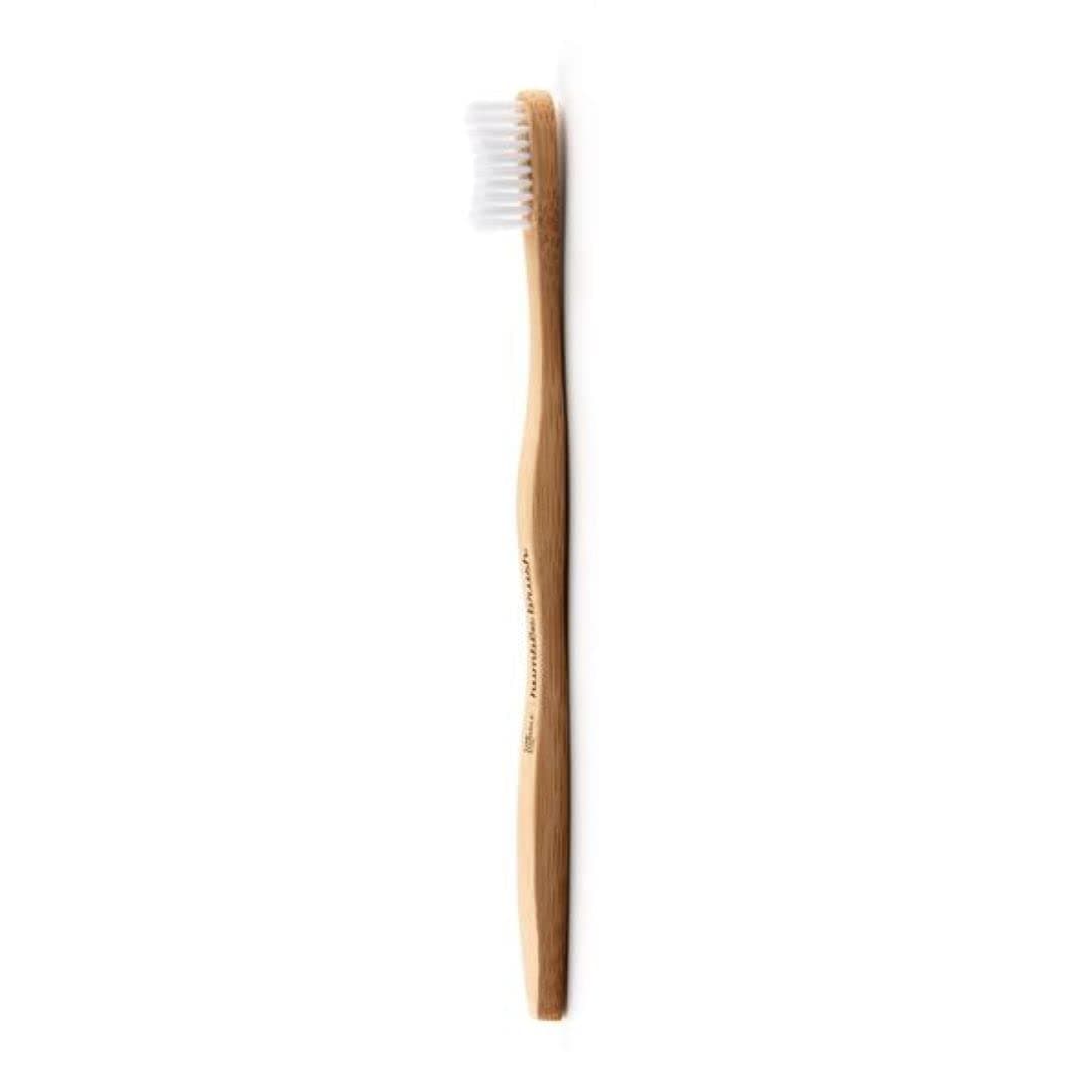 The Humble Co. Bamboo Toothbrush White | Soft Bristles | Biodegradable, Eco-Friendly, Vegan for your Everyday Oral Care, Dentist Approved (1 Pack)
