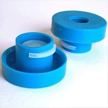 Reusable No-Splash Cap for 5 Gallon bottles and water dispensers with probes