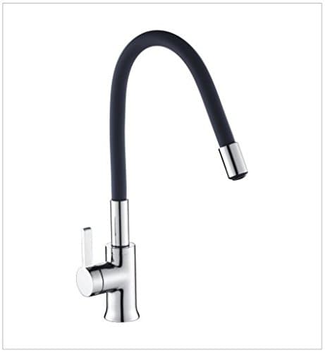 newerlives EW222 One-Handle High Arc Kitchen Faucet, Single Handle Kitchen Sink Faucet, spout brushed Nickel