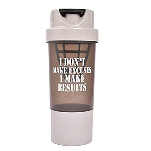 HAANS Protein Shaker Bottle for Gym 500 ml (Grey)
