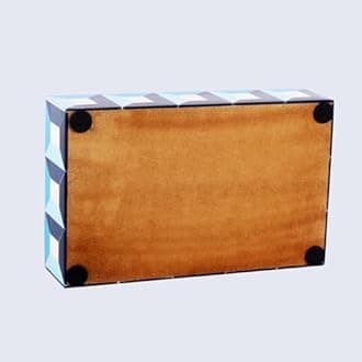 Handicrafts Home Decorative Keepsake Box 8x5 – Small Organizer with Lid, Boho Storage, Retro Memory, Unique Coffee Table Décor, Jewelry or Trinket Modern Shelf