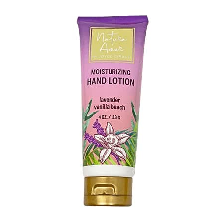 Joyce Giraud Moisturizing Hand Lotion for Dry Hands, Lavender Vanilla Beach, Non-Greasy, 4 Oz