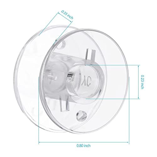 25 Pcs bobbins for Sewing Machine- Eoehro, Sa156 Bobbins, Bobbins Class 15, Plastic Bobbin with Case