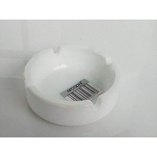 Fimel- Ashtray Arcopal White, 10.7 cm Diameter.