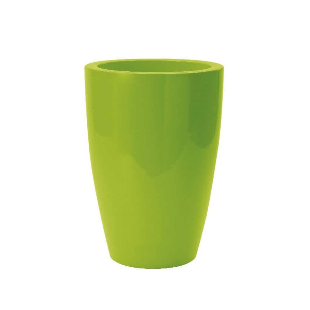 Nicoli R5730LM Evolution Gloss Rotational Moulding Tylus Vase, Lime, 30 x 40 cm
