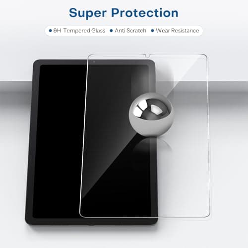 SPARIN 3 Pack Screen Protector for Samsung Galaxy Tab S6 Lite 2024/2022/2020 10.4 Inch, Tempered Glass, Compatible with S Pen