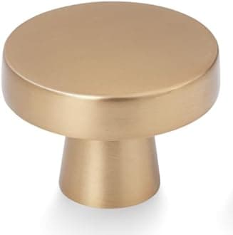 BUKOBYHE 10 Pack Cabinet Knobs - Champagne Bronze Zinc Alloy Drawer Knobs for Kitchen Hardware