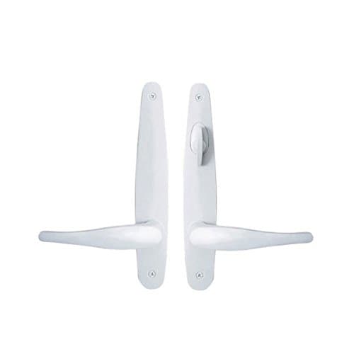 Tribeca Style (Double Active) Hinged Door Hardware Set in White