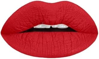 Liquid Lipstick, Matte Finish, True Red Lipstick, Vegan & Cruelty-free, Lightweight, Velvety Feel, (Flamenco Red)