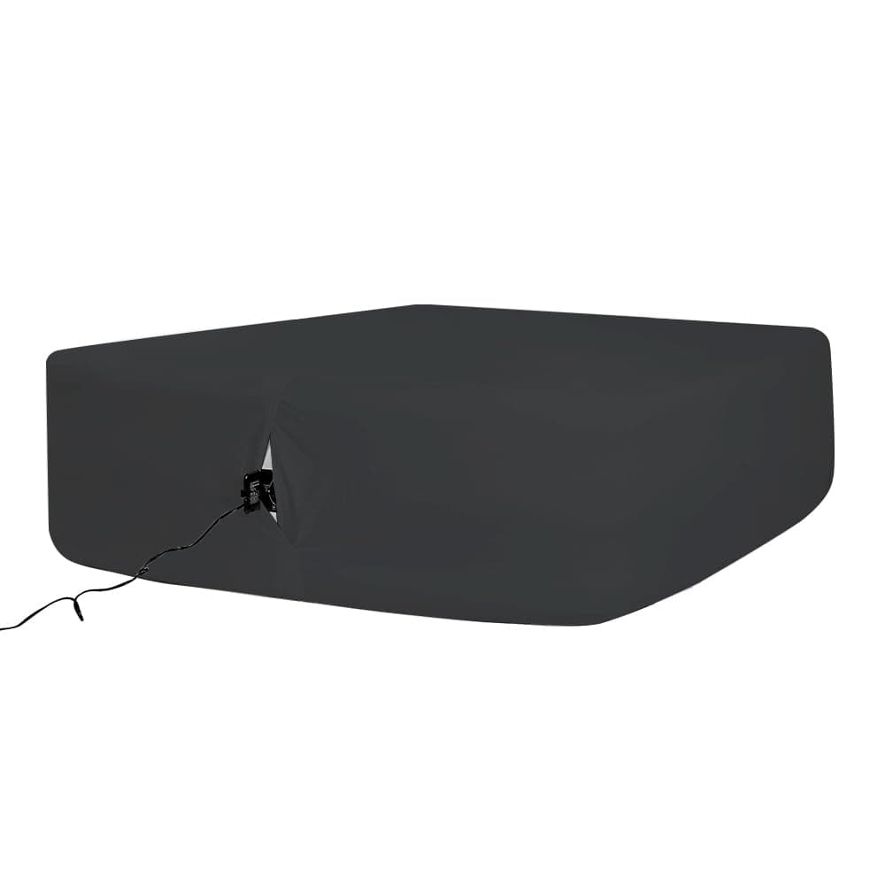 Air Bed Sheets for Mattress Cover Removable Bed and Elastic Band Super Soft and Breathable & Deep up to 21" Black Queen