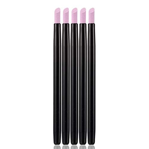 Yimart 5PCS Stone Sanding Nail File Tools Nail File Cuticle Remover Trimmer Buffer Pedicure Pen Washable Manicure Tool Nail Salon Makeup Cosmetic Tool (5PCS Stone Sanding)