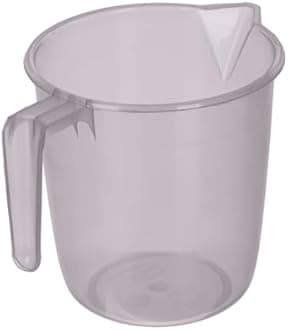 Kuber Industries Set of 6 Bathroom Combo Set | Bathroom Set | 2 Piece Tub-25 L with 2 Piece Bucket-13 L & 2 Piece Mug-1100 ml Bathing Set | Bathroom Accessories Set | Transparent Gray