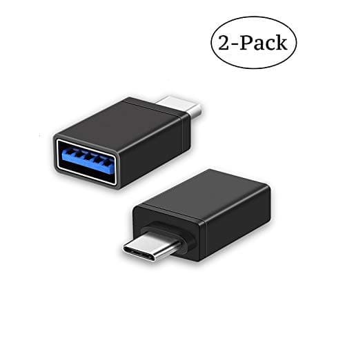 USB Type C OTG Adapter Premium Aluminum USB C (Male) to USB 3.0 A (Female) Connector for New MacBook Pro and USB-C Type-C Devices