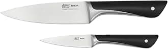 Jamie Oliver 2-Piece Kitchen Knife Set – German Stainless Steel, Durable Sharp Blades, Comfortable Handles, Black – K267S255