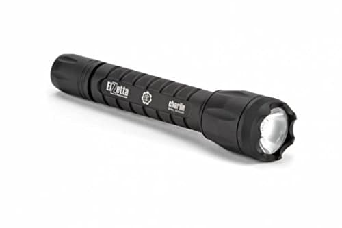 Elzetta C332 Charlie 3-Cell Flashlight with Crenellated Bezel Ring, High Output AVS Head, Click Tailcap