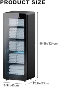 LYXXJRYBHD Hot Towel Warmer, Towel Heater, Disinfection Cabinet, Multiple Sizes, for Bathroom, for SPA, Barbershop, Hotel(Medium)