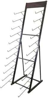 Floor Tile Display Rack, Floor Standing Large Wooden Plate Display Stands, Oblique Insertion Vertical Floor Tile Sample Holder for Tradeshows, Craft Shows(40X48X155CM-4pcs)