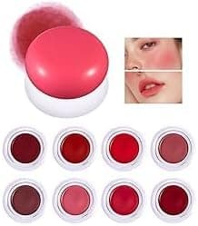 Blurry Pudding Pot for Lip&Cheek | Buildable Lightweight, Multi-Use Soft Matte Finish Makeup Blush | Natural Glow High Pigment Lipstick Blush Lasting Lip Tint (#01)