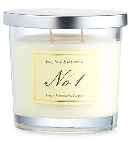 Aldi No 1 Lime Basil & Mandarin Fragranced Candle | 290g x 6 Pack | 2 Wicks