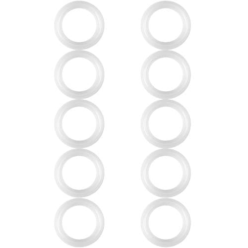 – 10PCs Silicone Sealing Gasket Ring Washer Set, 1.5" Tri-Clamp Gasket Sealing Washer Sanitary Clamp Ferrule Fittings for OD 50.5mm Sanitary Pipe Weld Ferrule