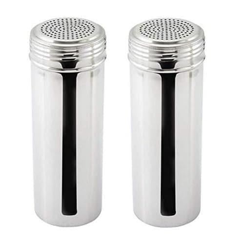 Stainless Steel Dredge Shaker, Without Handle 22-Ounce, Set of 2 (Large)