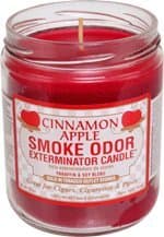 Smokers Candle Odor Exterminator Candle Cinnamon Apple 13Oz