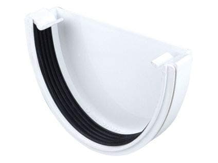 OSMA WHITE 113mm External Stopend for DeepLine 4.5:2.5 gutter System 9T911W