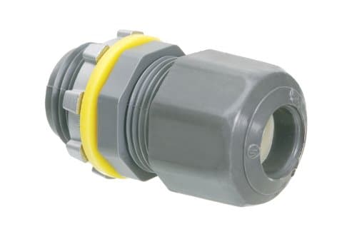 Arlington LPCG50-1 Low-Profile Strain Relief Cord Connector, 1/2 Inch