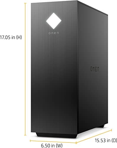 OMEN 25L Gaming Desktop PC, NVIDIA GeForce RTX 2060, 10th Generation Intel Core i7-10700F Processor, HyperX 16 GB RAM, 512 GB SSD and 1 TB Hard Drive, Windows 10 Home (GT12-0060, 2020), Shadow black