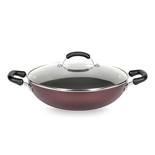Meyer Merlot Kadai with Lid, 26 cm