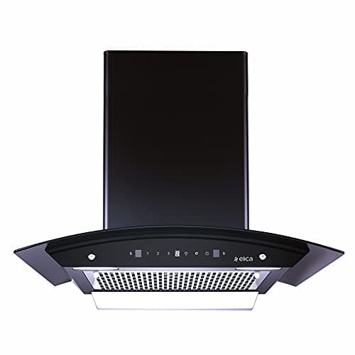 Elica 60 cm 1200 m3/hr Filterless Auto Clean Chimney (WDFL 606 HAC MS NERO, Motion Sensor Control, Black)